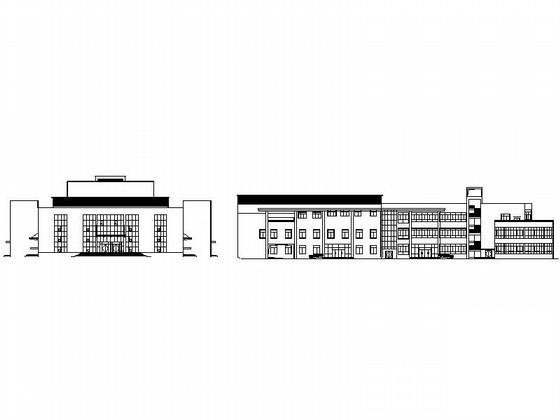 高专礼堂和大学生活动中心CAD施工图纸及节能说明 - 1