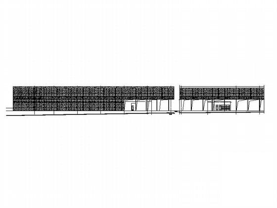 大学风雨操场与教工食堂建筑施工CAD图纸（知名设计院） - 1