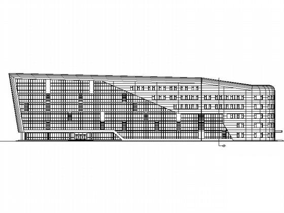 6层框架结构“W”形体育教研基地建筑施工CAD图纸 - 1