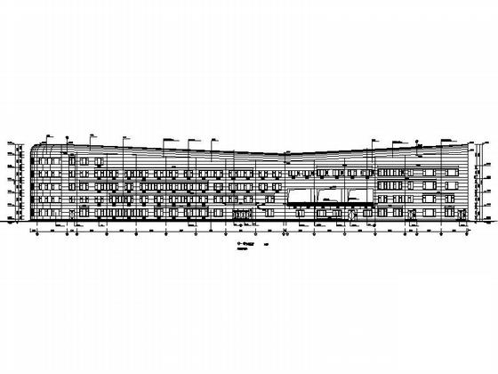 6层框架结构“W”形体育教研基地建筑施工CAD图纸 - 5