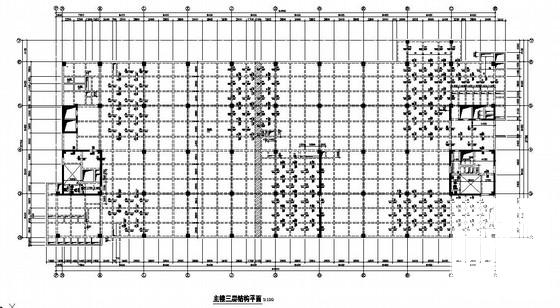 10层框剪主楼、框架附楼结构CAD施工图纸（筏形基础） - 3