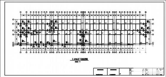 8层框架结构带阁楼住宅结构CAD施工图纸(平面布置图) - 2