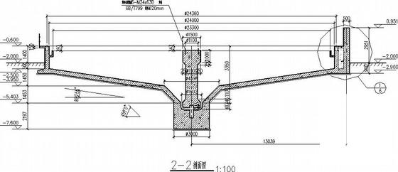 选煤厂浓缩车间框架结构CAD施工图纸(现浇钢筋混凝土) - 2