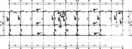 5层独立基础框架综合楼结构CAD施工图纸(电算书) - 1