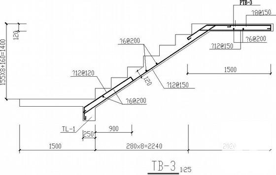 6层底框抗震墙住宅楼结构CAD施工图纸 - 4