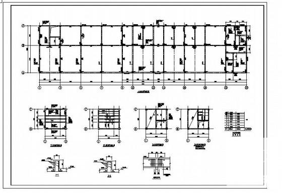 6层框架结构办公楼结构CAD施工图纸 - 3