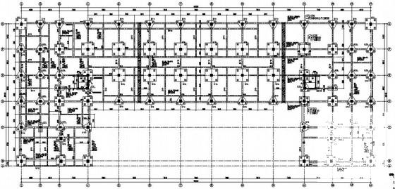 7层独立基础框架结构综合楼结构CAD施工图纸（7度抗震） - 2