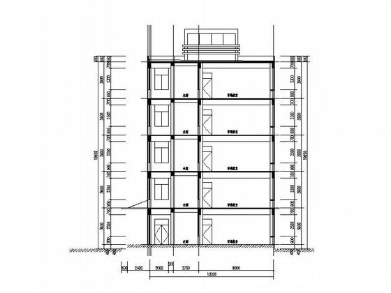5层现代风格高中教学楼建筑施工CAD图纸(门窗大样) - 2