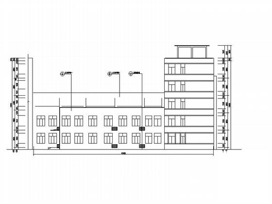 5层现代风格高中教学楼建筑施工CAD图纸(门窗大样) - 5