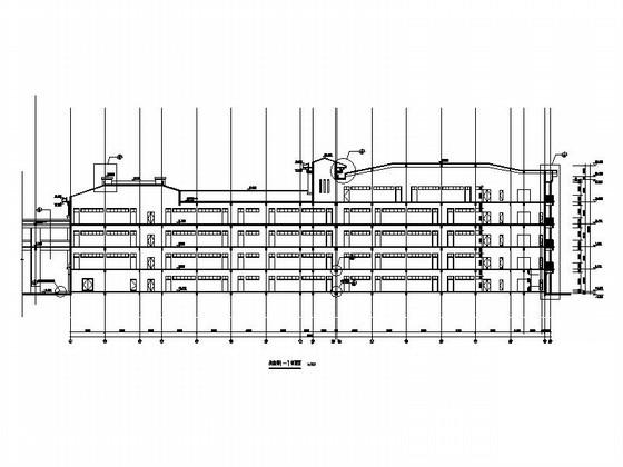 5层新中式风格中学实验楼建筑CAD施工图纸 - 2