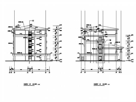 5层新中式风格中学实验楼建筑CAD施工图纸 - 5