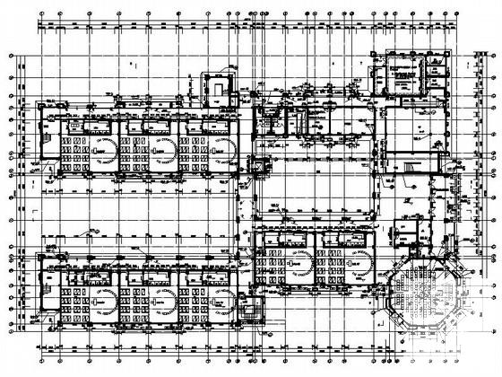 24层二十四班欧式幼儿园建筑施工CAD图纸 - 3