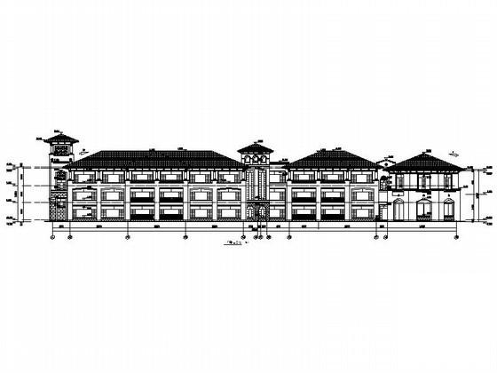 24层二十四班欧式幼儿园建筑施工CAD图纸 - 5