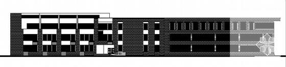 惠山学校规划区3层艺术楼建筑结构方案设计CAD图纸 - 1