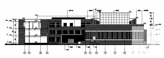 惠山学校规划区3层艺术楼建筑结构方案设计CAD图纸 - 2