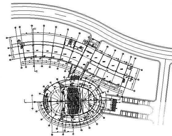 惠山学校规划区3层艺术楼建筑结构方案设计CAD图纸 - 3