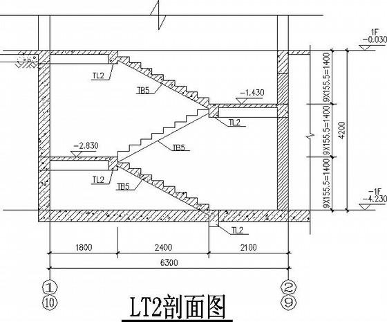 A级高度18层框架剪力墙住宅楼结构CAD施工图纸(平面布置图) - 3