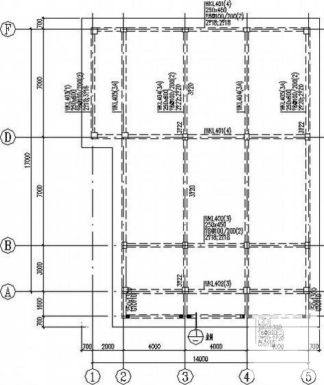 3层半地下室框架别墅建筑结构CAD施工图纸 - 4