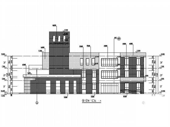 3层9班现代风格幼儿园建筑施工CAD图纸(混凝土砌块墙) - 4