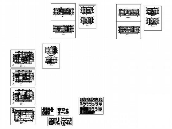 3层六班幼儿园建筑施工CAD图纸 - 4