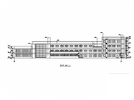 3层框架结构长方形体块县级幼儿园建筑施工CAD图纸 - 5