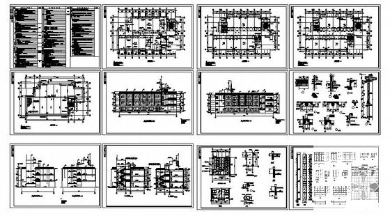 3层中学科技楼艺术楼建筑施工CAD图纸(卫生间详图) - 4