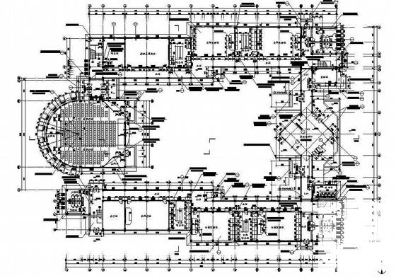 镇5层中学实验楼建筑施工CAD图纸(卫生间详图) - 2