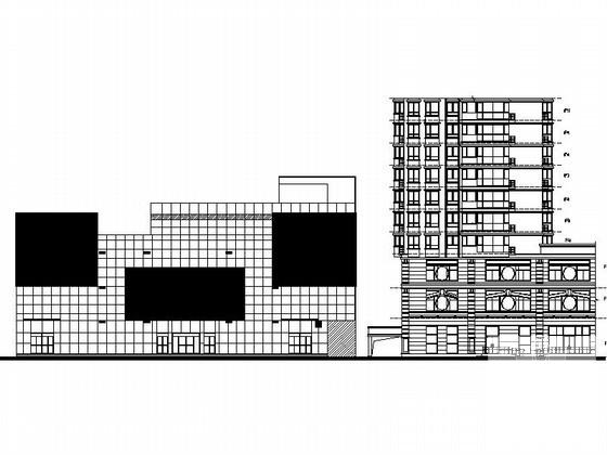 财富中心4层综合商业楼建筑施工CAD图纸 - 1