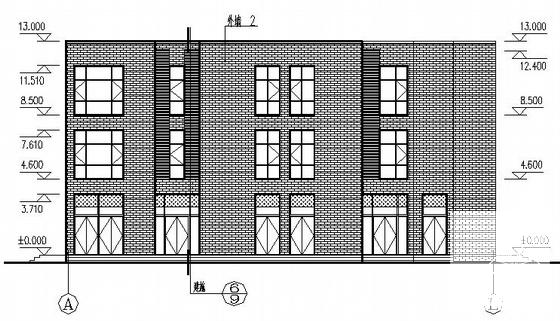 3层内街商店建筑施工CAD图纸(卫生间详图) - 2