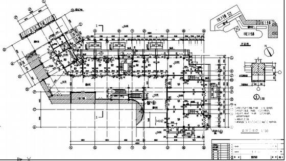 3层内街商店建筑施工CAD图纸(卫生间详图) - 3
