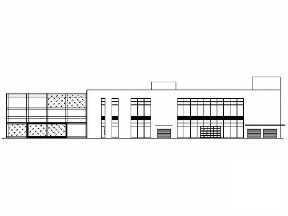 4层汽车4s店建筑施工CAD图纸 - 1