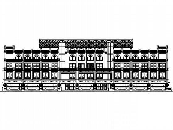 商业广场4层欧式商业用房建筑施工CAD图纸（3号楼）(节点详图) - 1