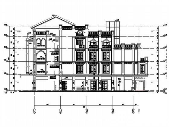 商业广场4层欧式商业用房建筑施工CAD图纸（3号楼）(节点详图) - 4