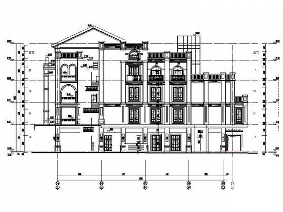 商业广场4层欧式商业用房建筑施工CAD图纸（3号楼）(节点详图) - 4