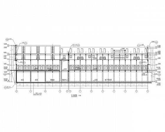 商贸物流中心2层沿街商铺建筑施工CAD图纸（5号楼） - 2