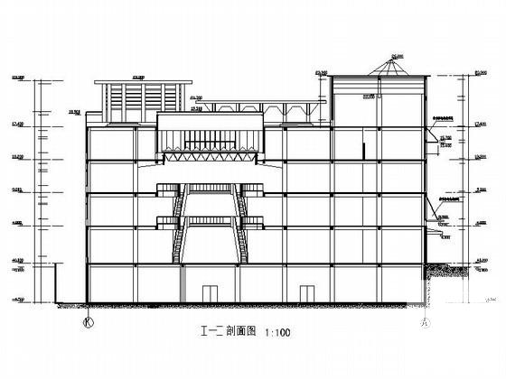 4层大型商场建筑施工CAD图纸(楼梯大样) - 2