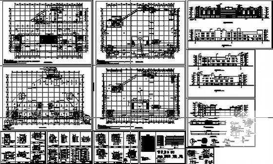 4层大型超市CAD施工图纸 - 4