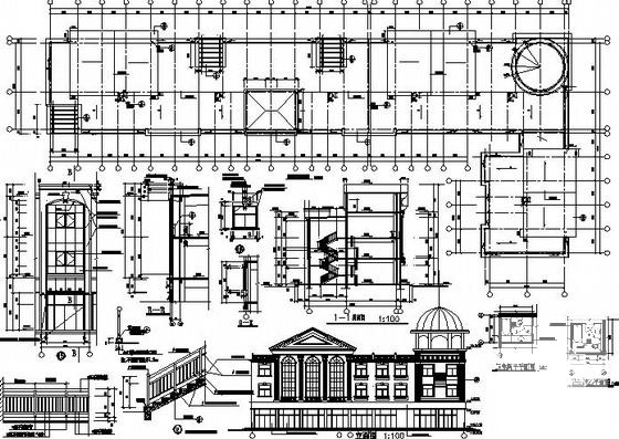4层国际商业城建筑施工CAD图纸(卫生间详图) - 2
