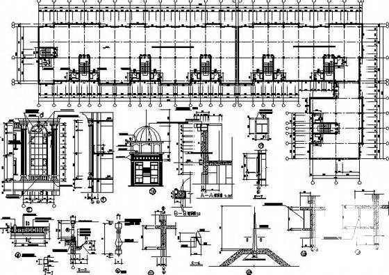 4层国际商业城建筑施工CAD图纸(卫生间详图) - 3