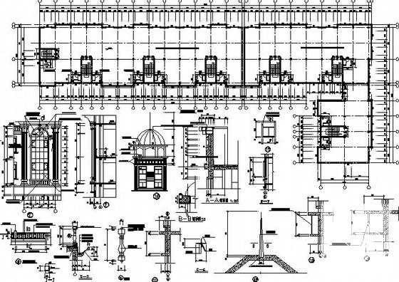 4层国际商业城建筑施工CAD图纸(卫生间详图) - 3