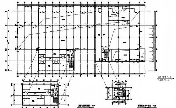 3层能源站建筑施工CAD图纸(三层办公楼) - 3