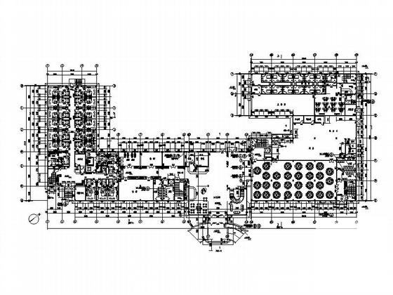 4层花园酒店建筑CAD施工图纸 - 3
