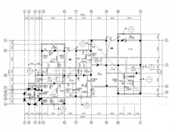 带地下室、闷顶、物房、住宅楼小区结构CAD施工图纸 - 2