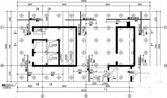 地下3层地上25层框筒商务大厦结构CAD施工图纸 - 2