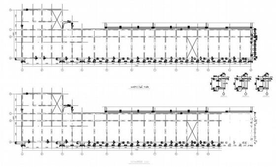4层框架结构实验楼结构CAD施工图纸 - 2