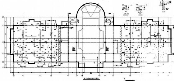 地上2层地下1层框架会所结构CAD施工图纸 - 4
