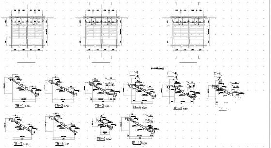 16层框架核心筒住宅结构CAD施工图纸（8度抗震）(楼板配筋图) - 4