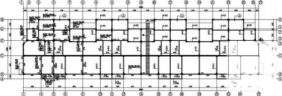 异形柱框架住宅楼结构CAD施工图纸（独立基础） - 1