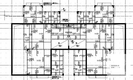 桩基础地下1层地上3层框架住宅楼结构CAD施工图纸（双拼B型） - 1