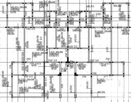 桩基础地下1层地上3层框架住宅楼结构CAD施工图纸（双拼B型） - 3